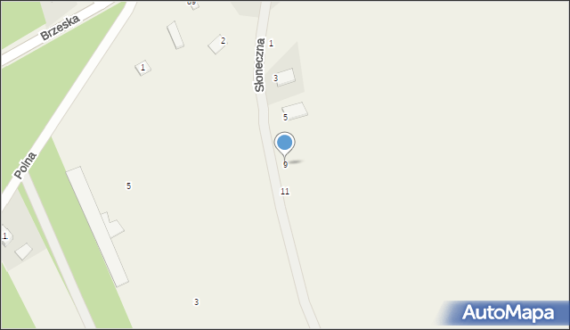 Świerczów, Słoneczna, 9, mapa Świerczów
