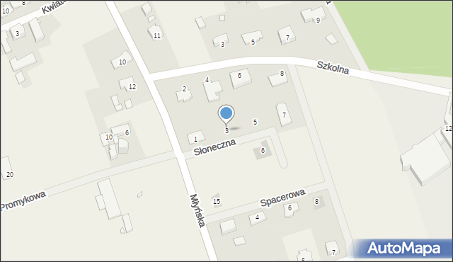 Święta, Słoneczna, 3, mapa Święta