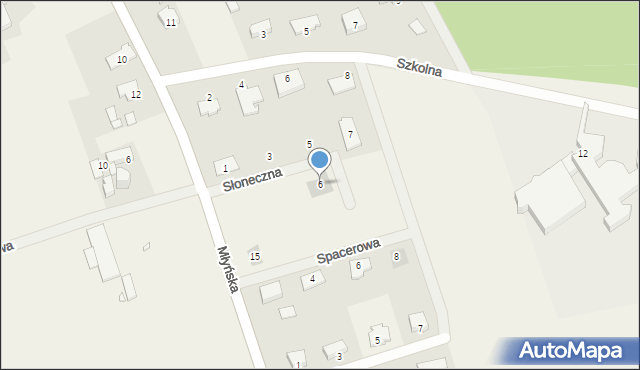 Święta, Słoneczna, 6, mapa Święta