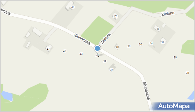 Świętajno, Słoneczna, 41, mapa Świętajno