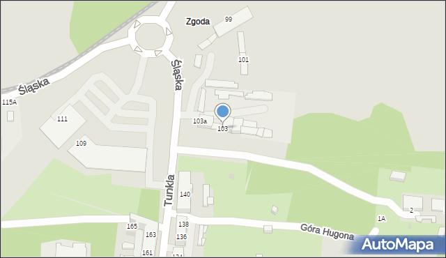 Świętochłowice, Śląska, 103, mapa Świętochłowice