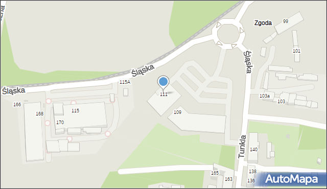Świętochłowice, Śląska, 111, mapa Świętochłowice