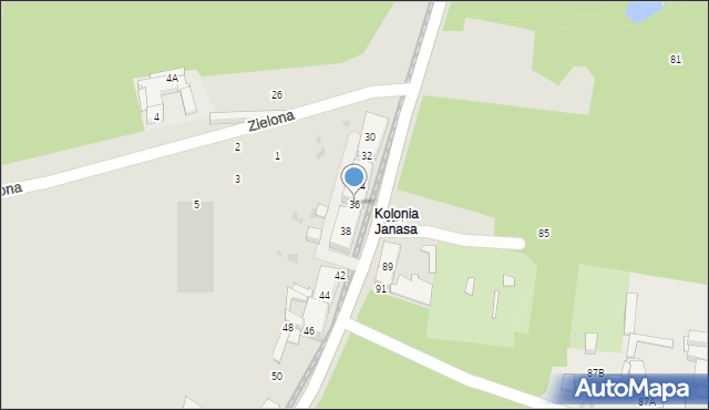 Świętochłowice, Śląska, 36, mapa Świętochłowice