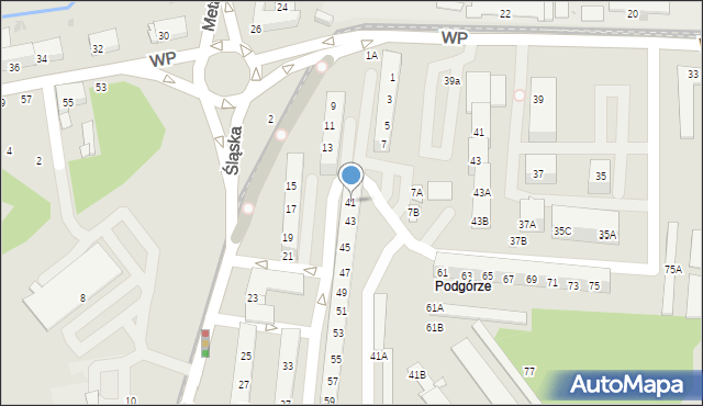 Świętochłowice, Śląska, 41, mapa Świętochłowice