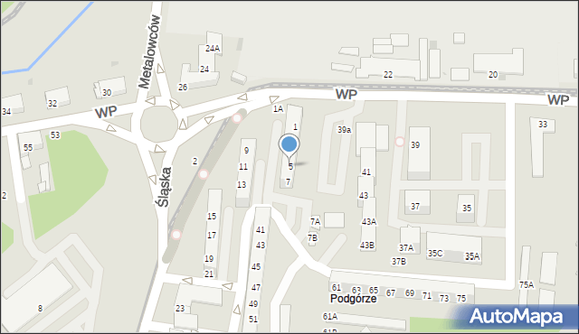 Świętochłowice, Śląska, 5, mapa Świętochłowice