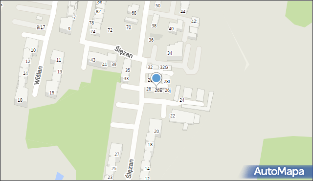 Świętochłowice, Ślęzan, 26D, mapa Świętochłowice