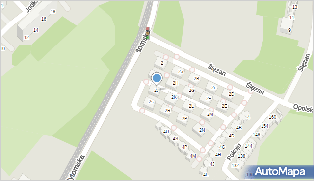 Świętochłowice, Ślęzan, 2J, mapa Świętochłowice