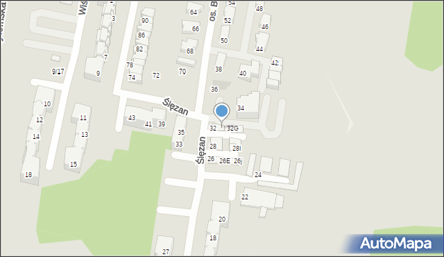 Świętochłowice, Ślęzan, 32C, mapa Świętochłowice