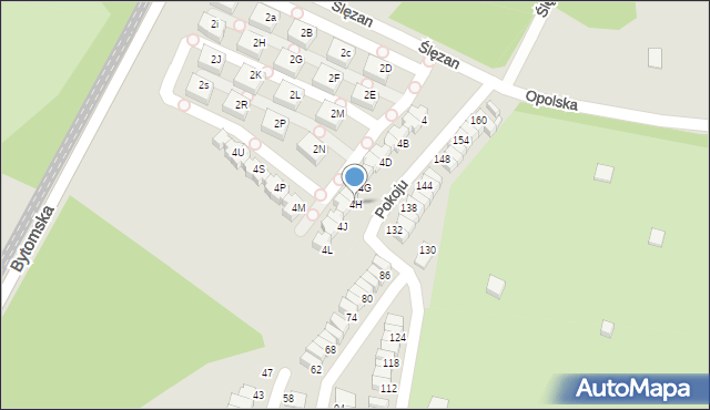 Świętochłowice, Ślęzan, 4H, mapa Świętochłowice