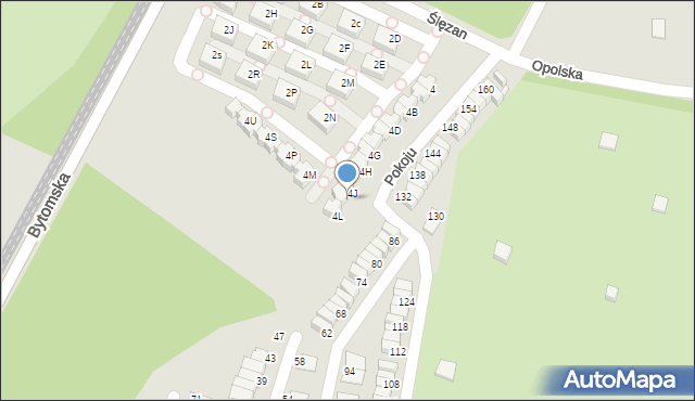 Świętochłowice, Ślęzan, 4K, mapa Świętochłowice