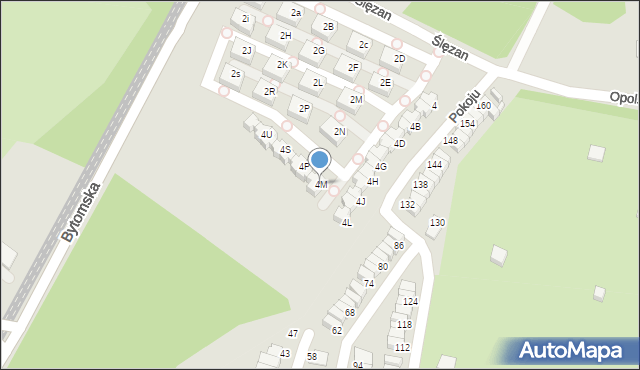 Świętochłowice, Ślęzan, 4M, mapa Świętochłowice