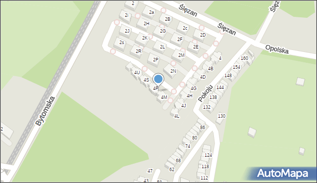 Świętochłowice, Ślęzan, 4N, mapa Świętochłowice