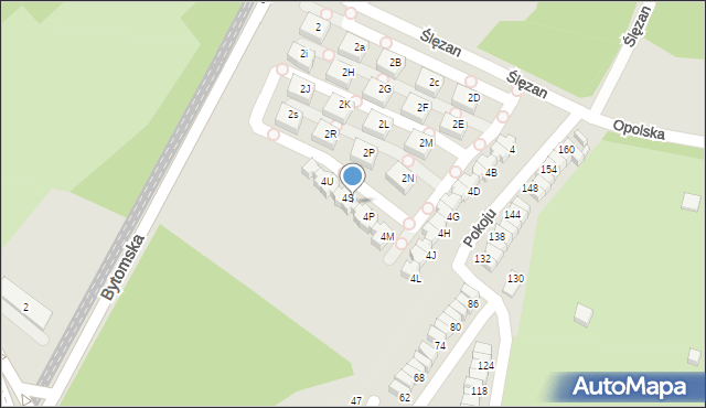 Świętochłowice, Ślęzan, 4R, mapa Świętochłowice