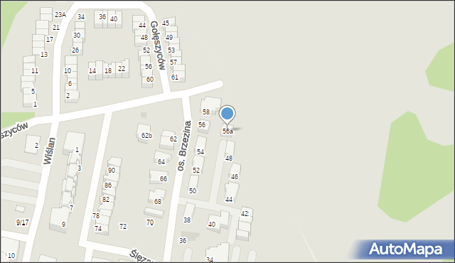 Świętochłowice, Ślęzan, 56a, mapa Świętochłowice