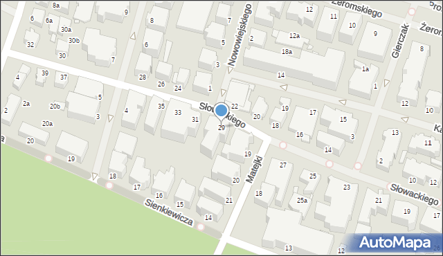 Świnoujście, Słowackiego Juliusza, 29, mapa Świnoujście