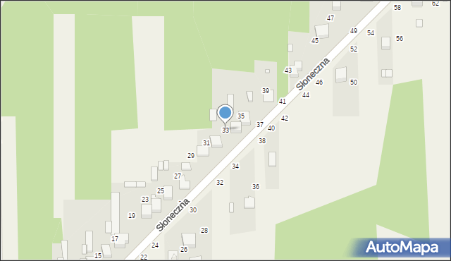 Szarlejka, Słoneczna, 33, mapa Szarlejka