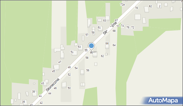 Szarlejka, Słoneczna, 60, mapa Szarlejka