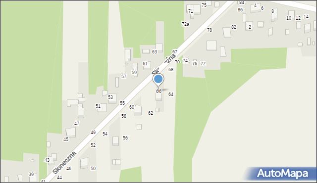 Szarlejka, Słoneczna, 66, mapa Szarlejka