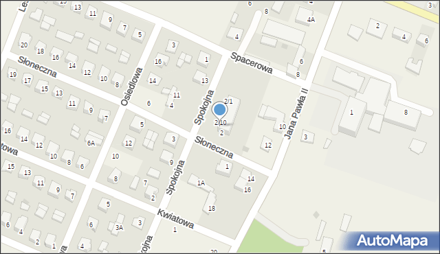 Szczawin Kościelny, Słoneczna, 2/15, mapa Szczawin Kościelny