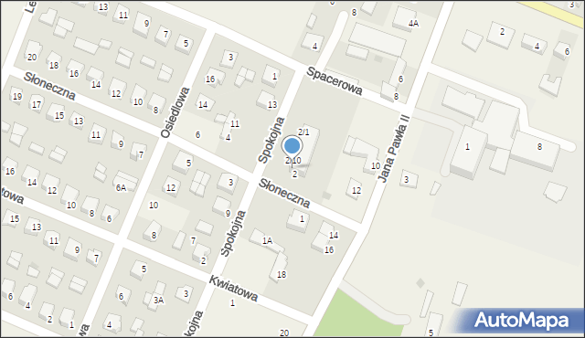 Szczawin Kościelny, Słoneczna, 2/17, mapa Szczawin Kościelny