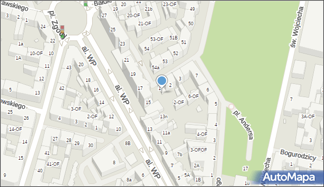 Szczecin, Śląska, 1a, mapa Szczecina