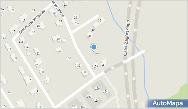 Szczecin, Słoneczne Wzgórze, 47, mapa Szczecina