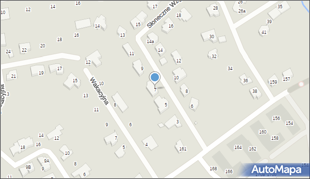 Szczecin, Słoneczne Wzgórze, 7, mapa Szczecina