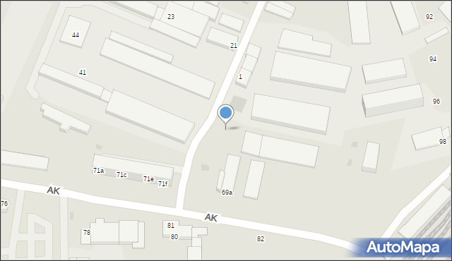 Szczecinek, Słowiańska, 46, mapa Szczecinek