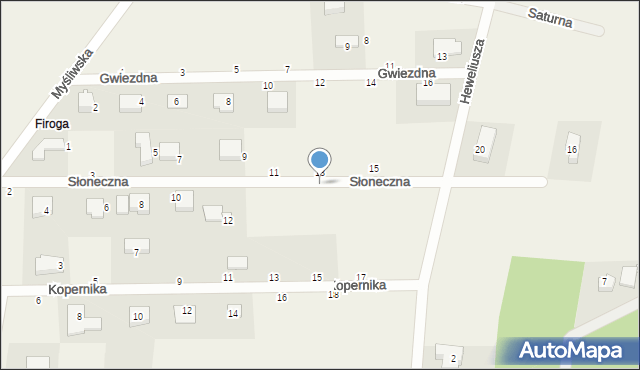 Szemud, Słoneczna, 16, mapa Szemud