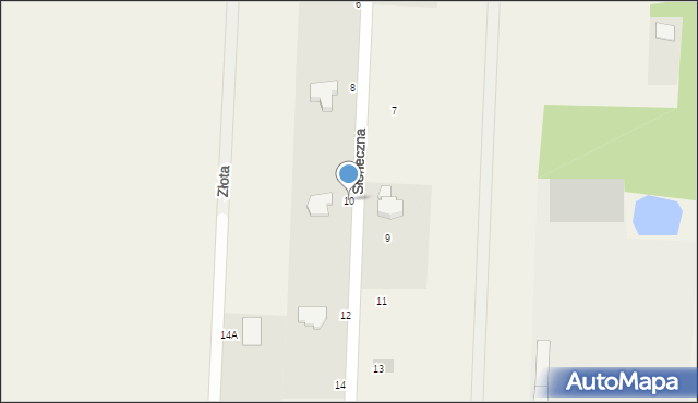 Szerominek, Słoneczna, 10, mapa Szerominek