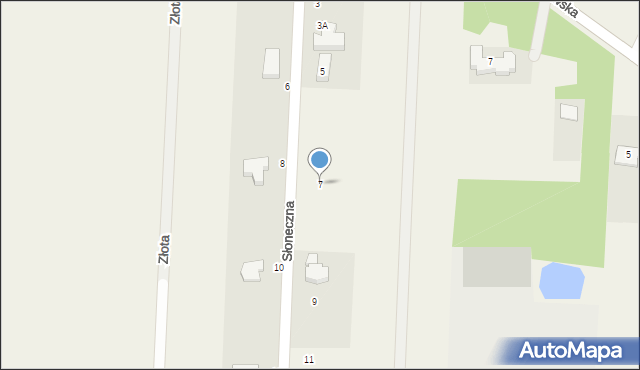 Szerominek, Słoneczna, 7, mapa Szerominek