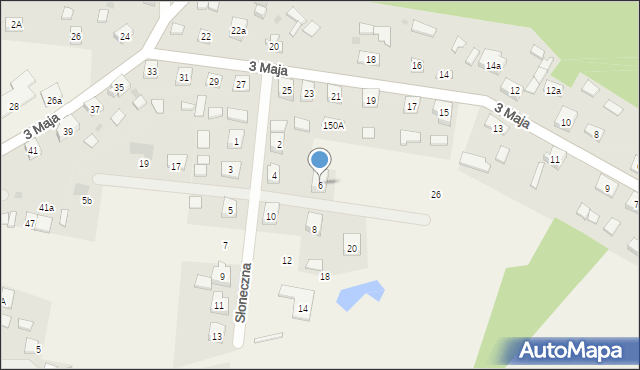 Szlachta, Słoneczna, 6, mapa Szlachta