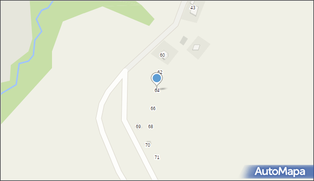 Szlachtowa, Słona Młaka, 64, mapa Szlachtowa