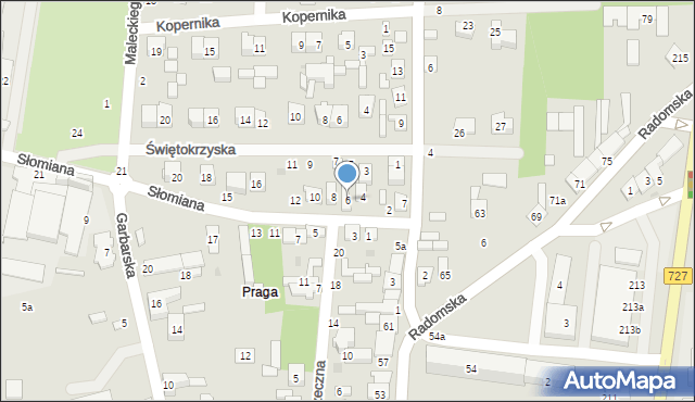 Szydłowiec, Słomiana, 6, mapa Szydłowiec