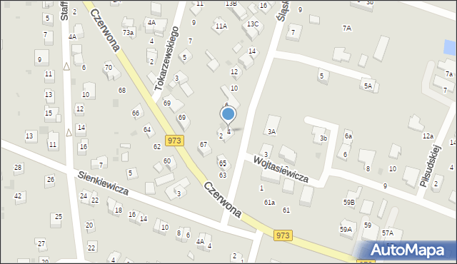 Tarnów, Śląska, 4, mapa Tarnów