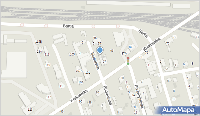 Tarnów, Ślusarska, 3, mapa Tarnów