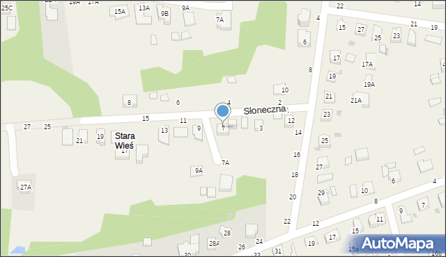 Tarnowiec, Słoneczna, 7, mapa Tarnowiec