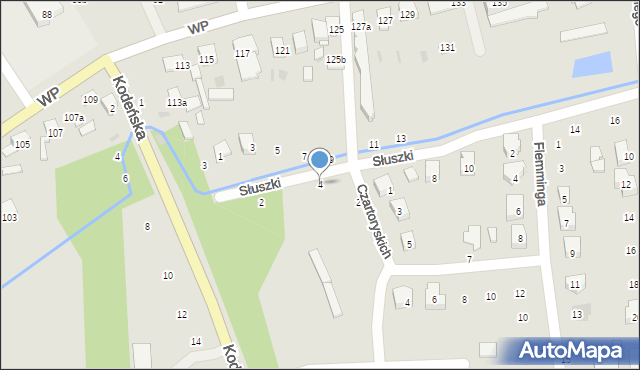 Terespol, Słuszki Józefa Bogusława, 4, mapa Terespol