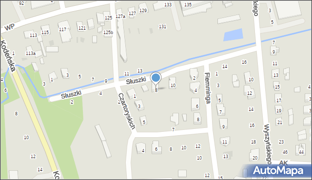 Terespol, Słuszki Józefa Bogusława, 8, mapa Terespol