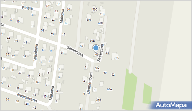 Tłuszcz, Słoneczna, 77, mapa Tłuszcz