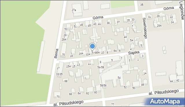 Tomaszów Mazowiecki, Śląska, 12, mapa Tomaszów Mazowiecki