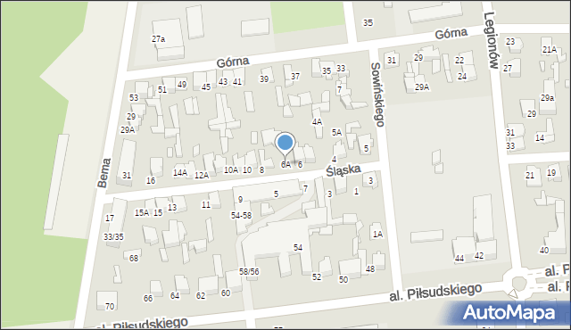 Tomaszów Mazowiecki, Śląska, 6A, mapa Tomaszów Mazowiecki