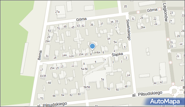 Tomaszów Mazowiecki, Śląska, 8a, mapa Tomaszów Mazowiecki