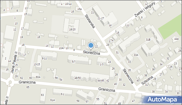 Tomaszów Mazowiecki, Słoneczna, 4, mapa Tomaszów Mazowiecki