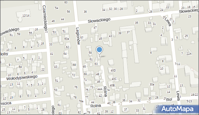 Tomaszów Mazowiecki, Słowackiego Juliusza, 47b, mapa Tomaszów Mazowiecki