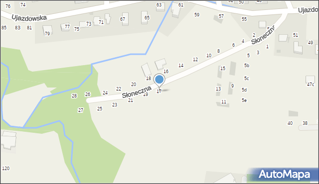 Tomaszowice, Słoneczna, 17, mapa Tomaszowice