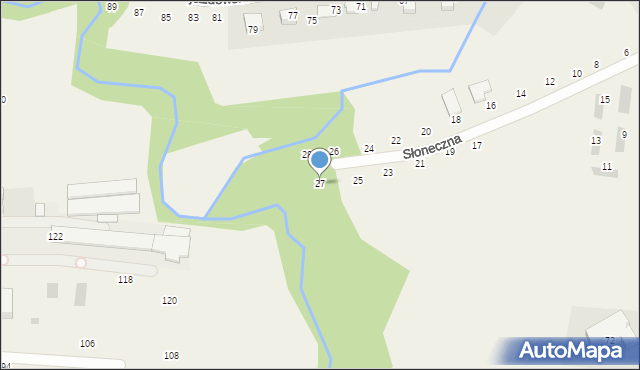 Tomaszowice, Słoneczna, 27, mapa Tomaszowice