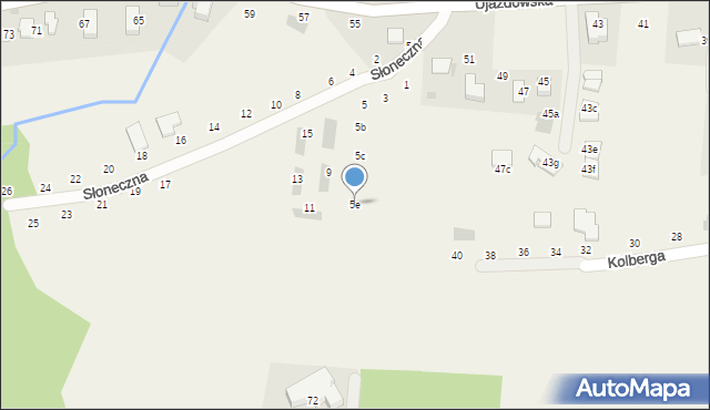 Tomaszowice, Słoneczna, 5e, mapa Tomaszowice