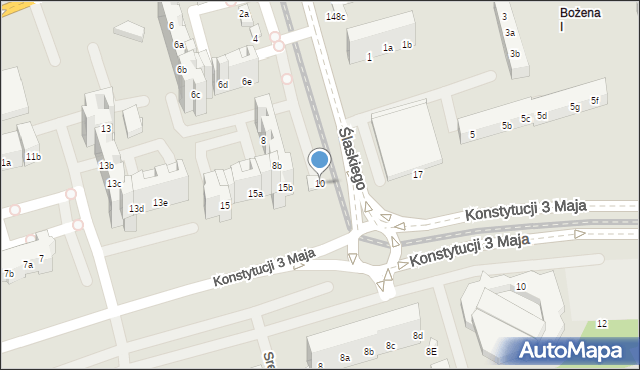 Toruń, Ślaskiego Ludwika, 10, mapa Torunia