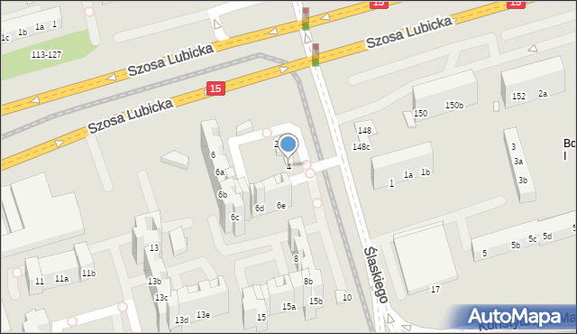 Toruń, Ślaskiego Ludwika, 4, mapa Torunia